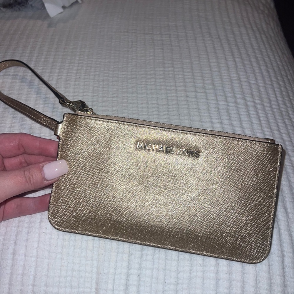 Michael Kors Gold Wristlet
